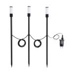 Flerpack 3x Eglo Spik Ljus Zancaro 1 Aluminium Svart 1W 130lm - 830 Varm Vit | IP44