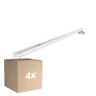 Flerpack 4x Noxion Allmänbruksarmatur Click V2 LED T8 | Passande för 2x 150cm LED Rör